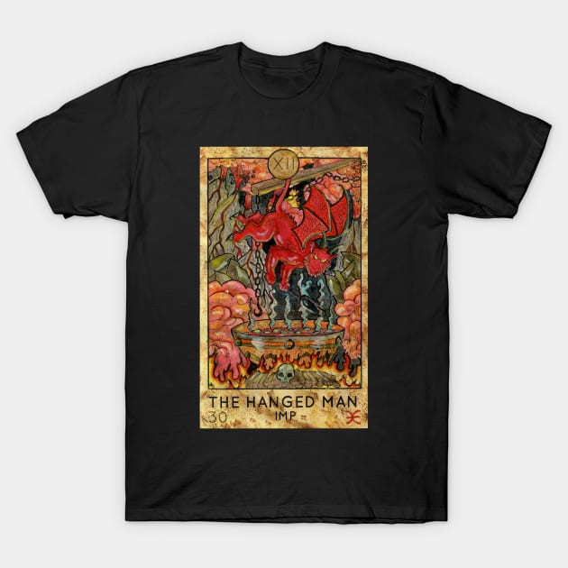 The Hanged Man. Major Arcana Tarot Card. T-Shirt by Mystic Arts